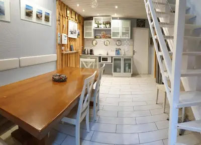 Cuisine ou kitchenette dans l'établissement Les Gîtes De Noreda