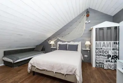 Un ou plusieurs lits dans un hébergement de l'établissement Les Gîtes De Noreda