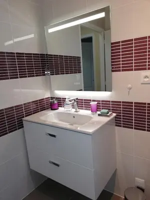 Salle de bains dans l'établissement Chez Christiane Et Gerard