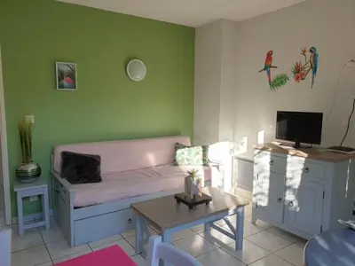 Télévision ou salle de divertissement dans l'établissement Laouchet Le Hameau des Grands Lacs