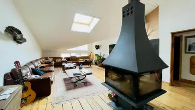 Coin salon dans l'établissement Carwyns Surf House