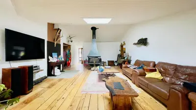 Télévision ou salle de divertissement dans l'établissement Carwyns Surf House