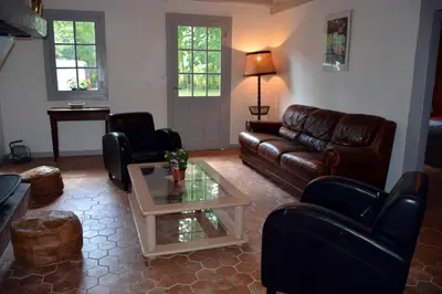 Coin salon dans l'établissement La Maison Ratabou