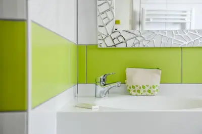Salle de bains dans l'établissement Logis Hotel de France