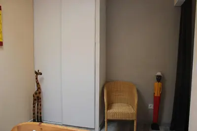 Coin salon dans l'établissement Appartement Boucou