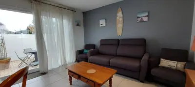 Coin salon dans l'établissement Maison entre côte basque et côte Landaise