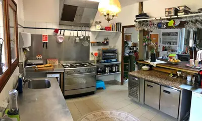 Cuisine ou kitchenette dans l'établissement Hacienda Messanges