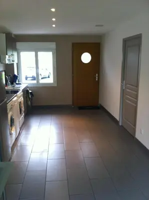 Cuisine ou kitchenette dans l'établissement Appartement a 500 metres de l'ocean