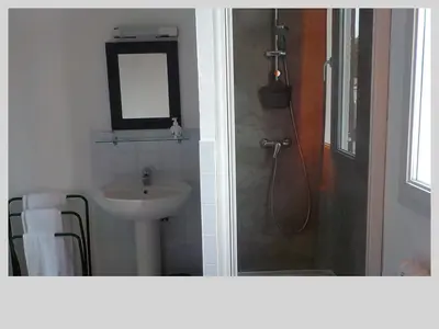 Salle de bains dans l'établissement lOberge