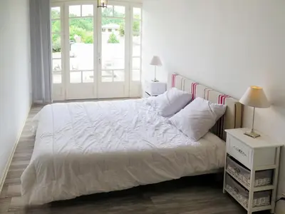 Un ou plusieurs lits dans un hébergement de l'établissement Holiday Home Aucéloun by Interhome