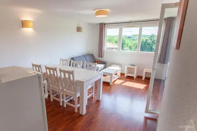 Coin salon dans l'établissement Olydea la Chalosse - Cassen
