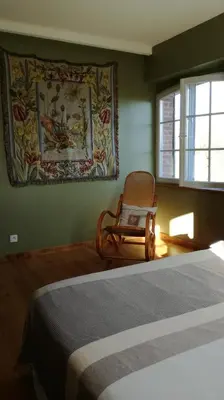 Un ou plusieurs lits dans un hébergement de l'établissement Cottage Narbay