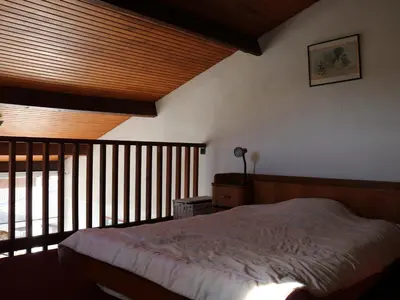 Un ou plusieurs lits dans un hébergement de l'établissement Biscarrosse Plage - Duplex T2 Centre-Ville - Parking - Balcon - Proche Plage - Ménage Inclus - FR-1-319-208