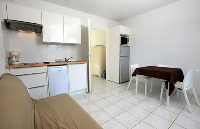 Cuisine ou kitchenette dans l'établissement Résidence Belle Dune Blanche, maisons et appartements