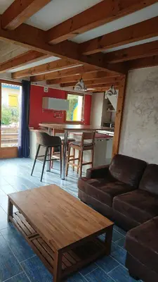 Coin salon dans l'établissement Maison ocelandes