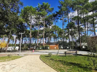 Plan de l'établissement MH 395 3 chambres et 1 salle de bain dans camping 4 étoiles