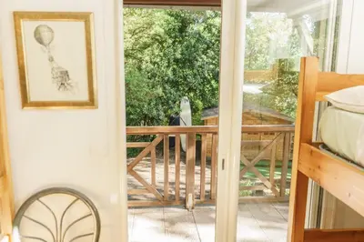 Balcon ou terrasse dans l'établissement Roofless Surf Lodge