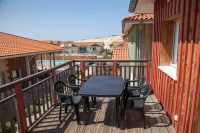Balcon ou terrasse dans l'établissement Residence Plage Oceane