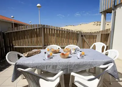 Balcon ou terrasse dans l'établissement Residence Plage Oceane