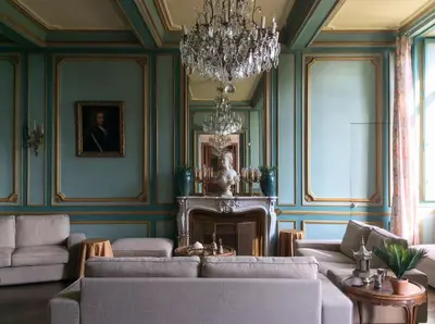 Coin salon dans l'établissement Chateau d'Estrac