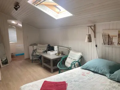 Un ou plusieurs lits dans un hébergement de l'établissement Entre Mer et Pins