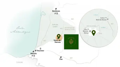 Plan de l'établissement Abor Hôtel, Mont de Marsan
