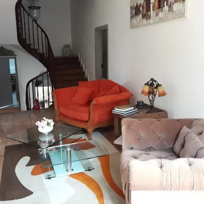Coin salon dans l'établissement Maison Lalanne
