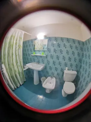 Salle de bains dans l'établissement Hôtel Bar des Arènes