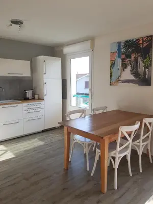Cuisine ou kitchenette dans l'établissement Au cœur du Bassin d'Arcachon