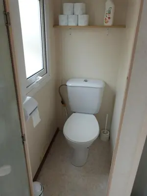 Salle de bains dans l'établissement Mobil-Home The Duck