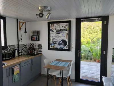 Cuisine ou kitchenette dans l'établissement Gîte PAPYRUS