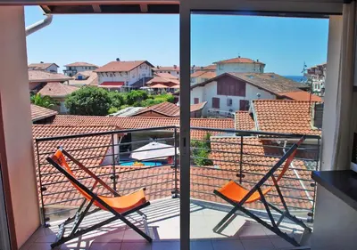 Balcon ou terrasse dans l'établissement Plage Centrale