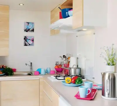 Cuisine ou kitchenette dans l'établissement Etche Zahar