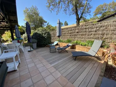 Jardin de l'établissement Villa au Pyla, Proximité Plage, Capacité 7 Pers. - FR-1-474-42