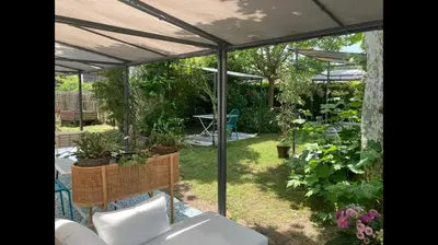 Jardin de l'établissement Appartement 2/3 personnes à 10 minutes de Contis plage (Saint Julien en Born)
