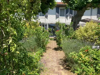 Jardin de l'établissement Appartement 2/3 personnes à 10 minutes de Contis plage (Saint Julien en Born)