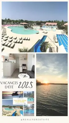 Piscine de l'établissement Bungalow confort Gastes + Piscine ou située à proximité