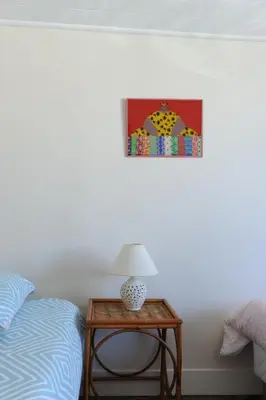 Un ou plusieurs lits dans un hébergement de l'établissement La villa tamaris maison à partager