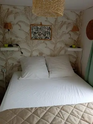 Un ou plusieurs lits dans un hébergement de l'établissement Mobil-home 6 personnes