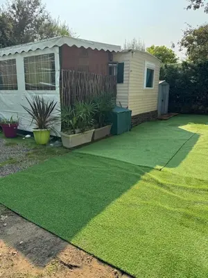 Jardin de l'établissement Mobil-home 6 personnes