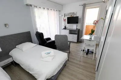 Télévision ou salle de divertissement dans l'établissement LES TERRASSES DE BORDA***