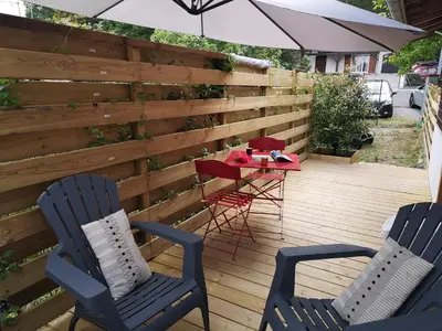 Terrasse ou espace extérieur de l'établissement Hossegor Les Bécasses