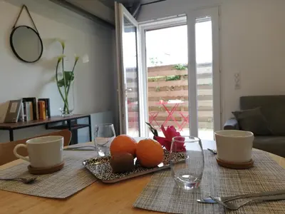 Coin salon dans l'établissement Hossegor Les Bécasses