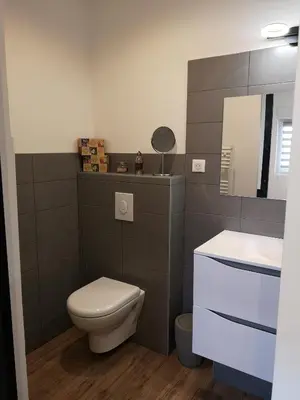 Salle de bains dans l'établissement Hossegor Les Bécasses