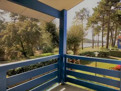Jardin de l'établissement T2 Mezzanine pour 4 pers. avec Piscine à Soustons - FR-1-379-110