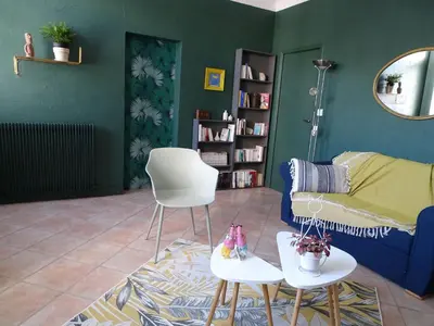 Coin salon dans l'établissement A la Vill'Adour