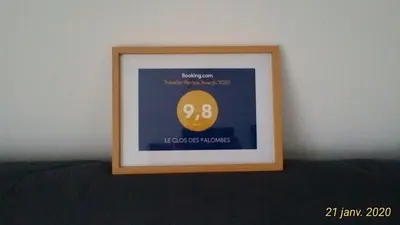 Certificat, récompense, panneau ou autre document affiché dans l'établissement Le Clos des Palombes WIFI CLIMATISATION