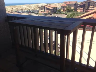 Balcon ou terrasse dans l'établissement vue océan à Seignosse