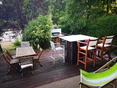 Jardin de l'établissement VILLA FLEUR DES PINS 6 PERSONNES 140m2 PETIT NICE