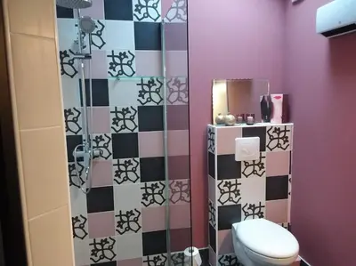 Salle de bains dans l'établissement ferme gribeshaoutes Maison d'hotes